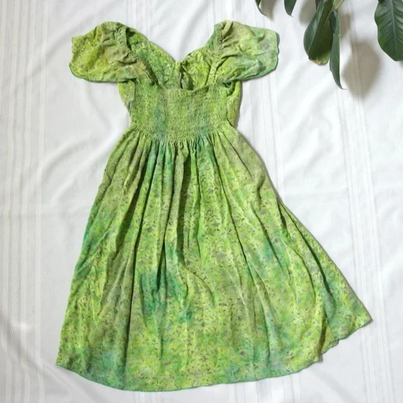Green boho fairy princess dress - Picture 8 of 14
